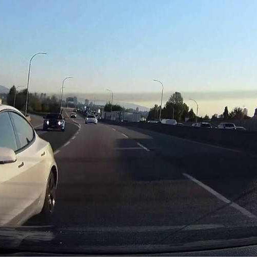 Highway Havoc: When Tesla Met Honda, Leaving $5000 Worth of Damages. Off Hwy 91, Richmond, BC | Highway Havoc: When Tesla Met Honda, Leaving $5000 Worth of Damages. Off Hwy 91, Richmond, BC | BlackboxMyCar