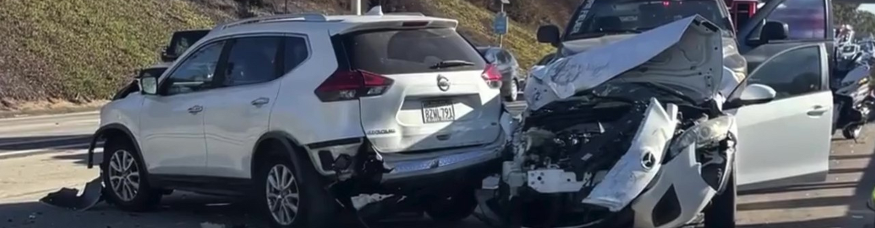 Caught on Dash Cam: A Violent Four-Vehicle Crash in Downtown San Diego