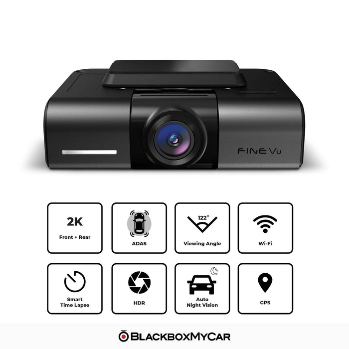 FineVu GX1000 2K QHD Dual-Channel Dash Cam | FineVu | Dash Cams | BlackboxMyCar