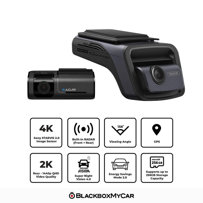 Dash Cam Delantero y trasero, 1080p HD Display DULA DASH DASH CAM