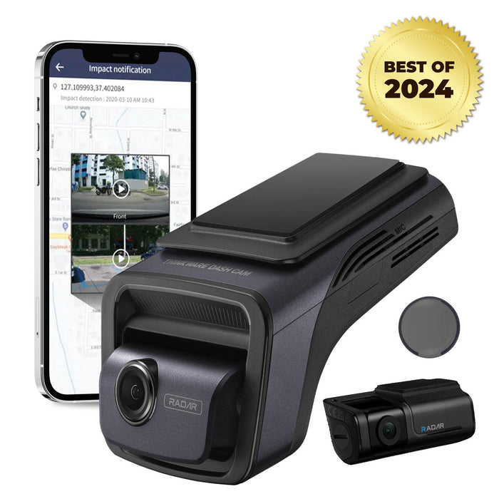 Thinkware U3000 4K UHD Dual-Channel Dash Cam - Dash Cams - {{ collection.title }} - 12V Plug-and-Play, 2-Channel, 256GB, 4K UHD @ 30 FPS, ADAS, Adhesive Mount, App Compatible, Cloud, CPL Filter, Dash Cams, Desktop Viewer, G-Sensor, GPS, Hardwire Install, Loop Recording, Mobile App, Mobile App Viewer, Night Vision, OBD Plug-and-Play, Parking Mode, Rear Camera, sale, Security, South Korea, Super Capacitor, Wi-Fi - BlackboxMyCar