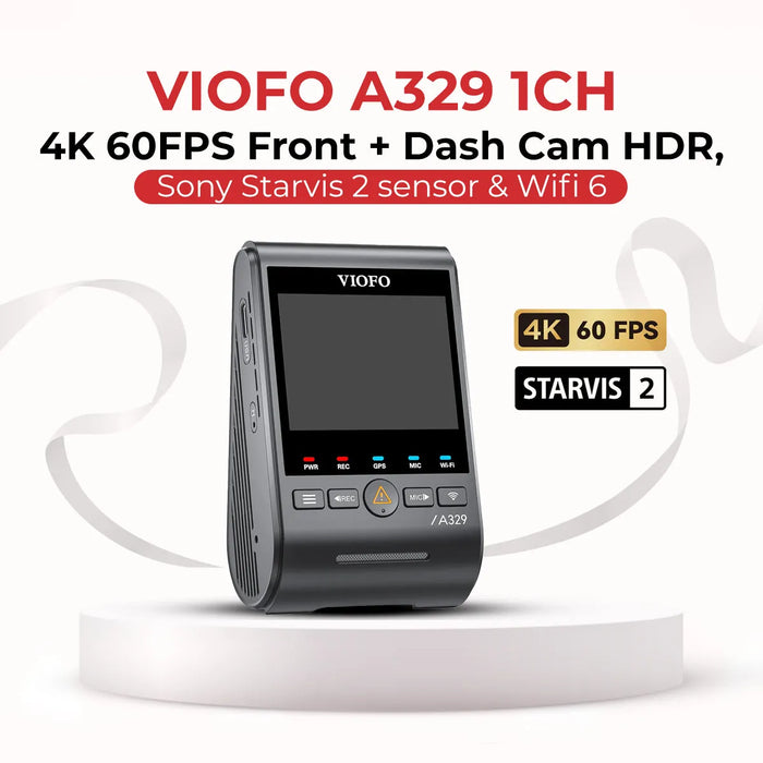 VIOFO A329 4K UHD 1-Kanal 60FPS Wi-Fi 6 Dashcam