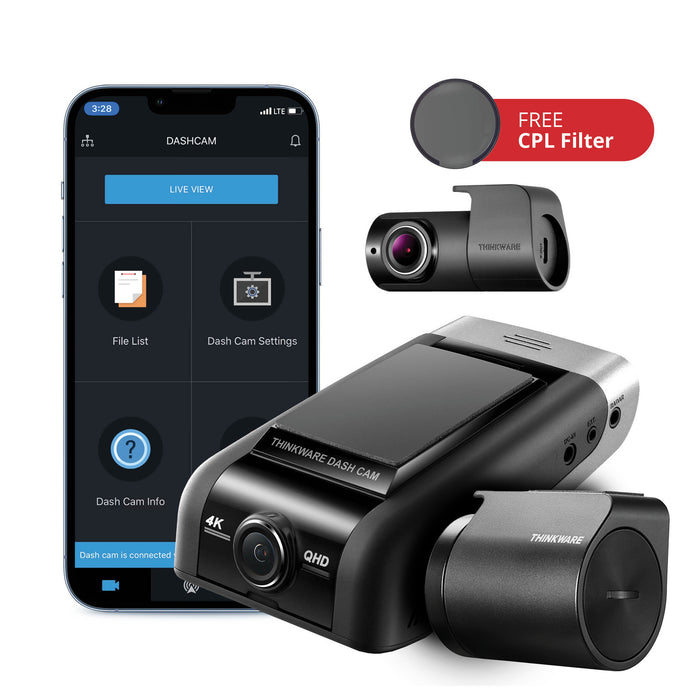 Thinkware U1000 4K UHD Dual-Channel Dash Cam + Radar Module