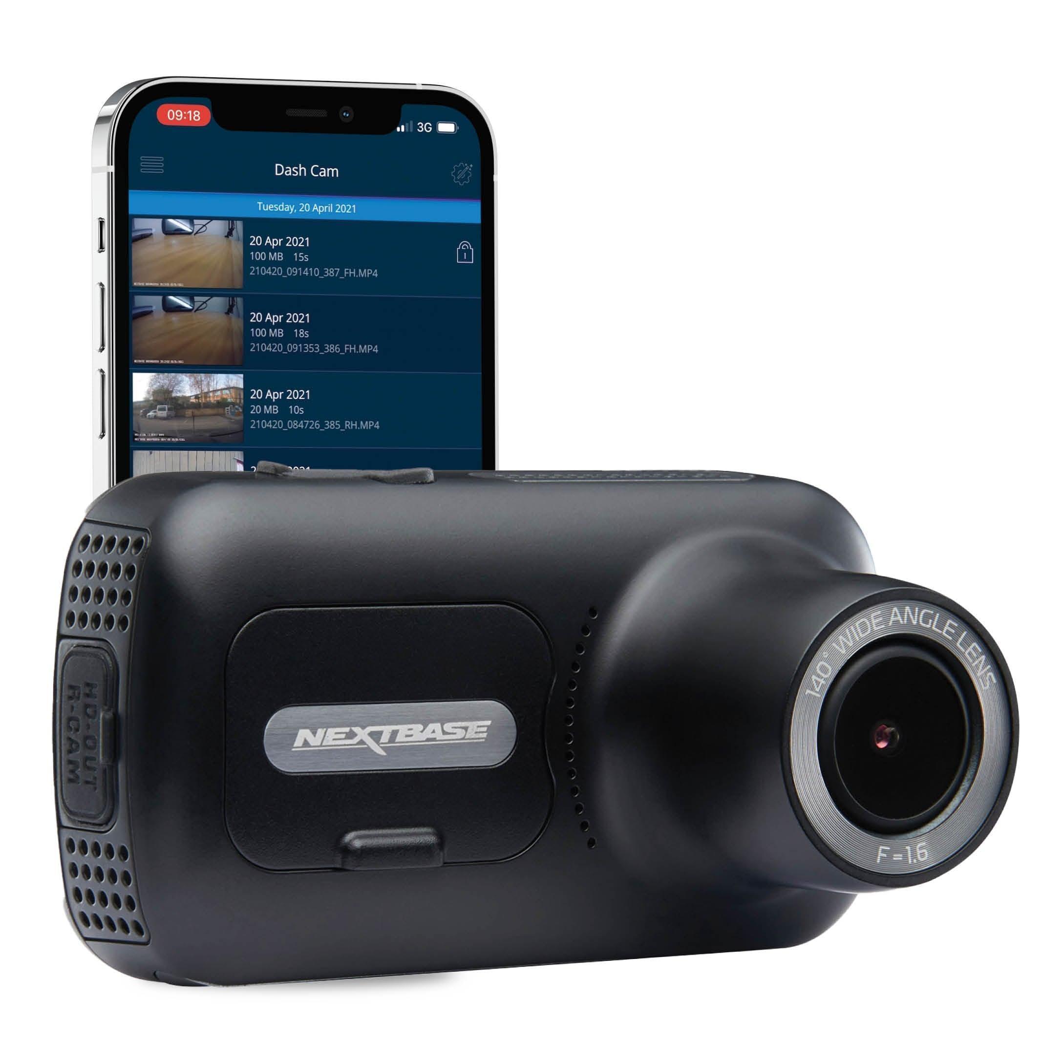 Nextbase 322GW Full HD Smart Dash Cam - Dash Cams - Nextbase 322GW Full HD Smart Dash Cam - 1-Channel, 1080p Full HD @ 60 FPS, App Compatible, Bluetooth, Desktop Viewer, Display Screen, G-Sensor, GPS, Loop Recording, Mobile App, Mobile App Viewer, Night Vision, Parking Mode, Security, Wi-Fi - BlackboxMyCar