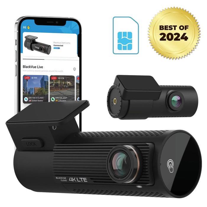 [REFURBISHED] BlackVue DR970X-2CH LTE Plus 4K UHD Cloud Dash Cam - Dash Cams - {{ collection.title }} - 2-Channel, 4K UHD @ 30 FPS, Adhesive Mount, App Compatible, G-Sensor, GPS, Hardwire Install, Loop Recording, LTE, Night Vision, Parking Mode, Security, South Korea, Super Capacitor, Wi-Fi - BlackboxMyCar