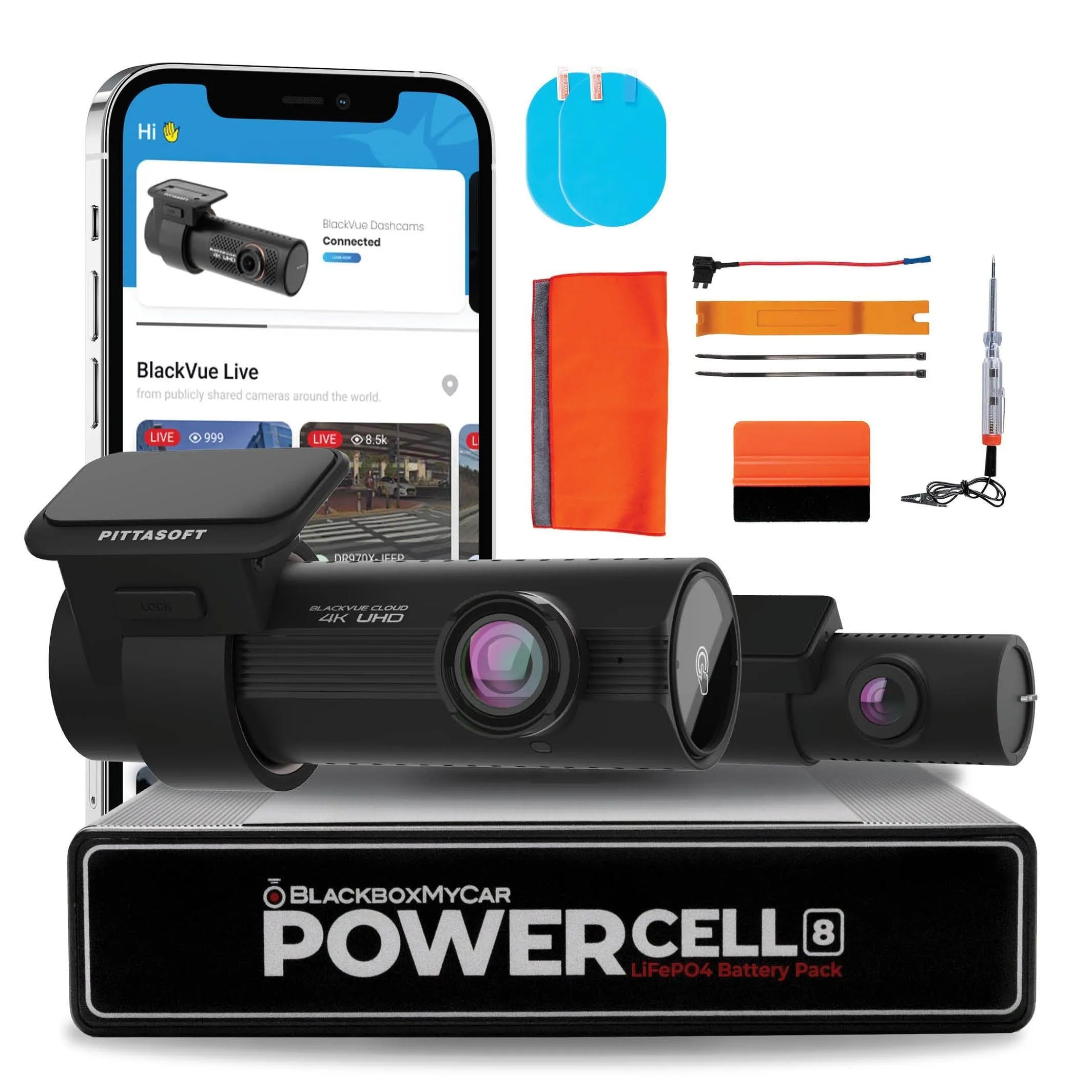 [Paquete exclusivo] BlackVue DR970X2CH Plus + paquete de baterías