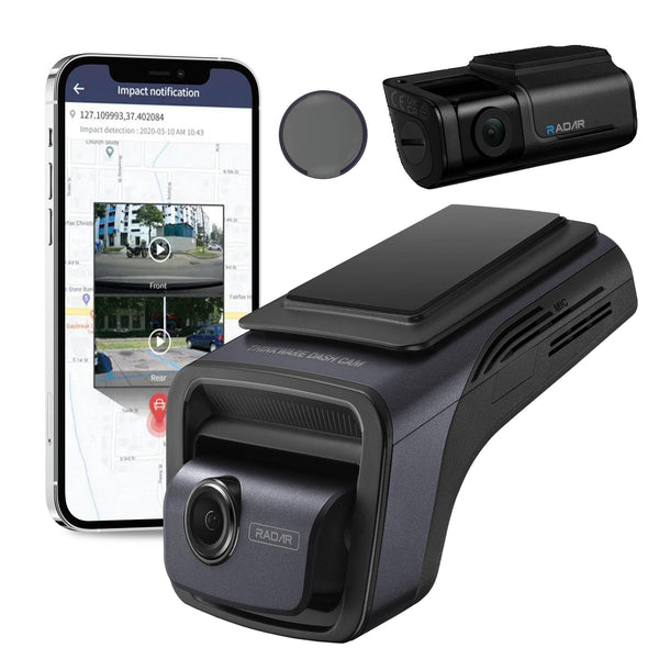 Blueskysea DV988 Motorcycle Dash Cam GPS Wifi Camera with Touch