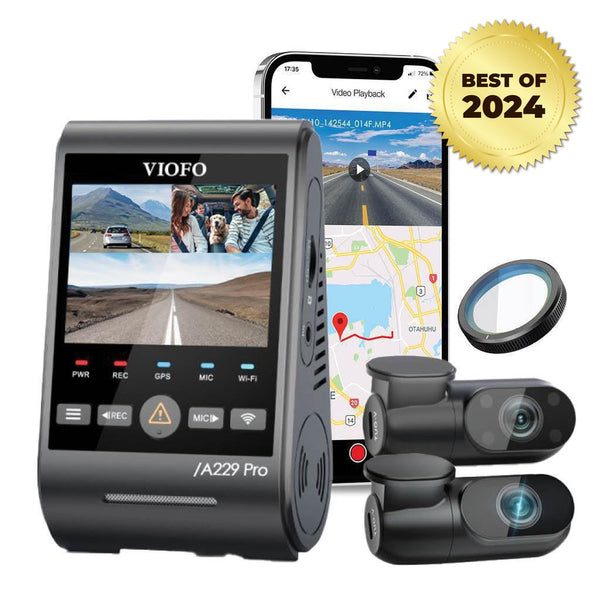 VIOFO WM1 Dash Cam, 2K 1440P Smart Dash Camera, Built in Wi-Fi GPS