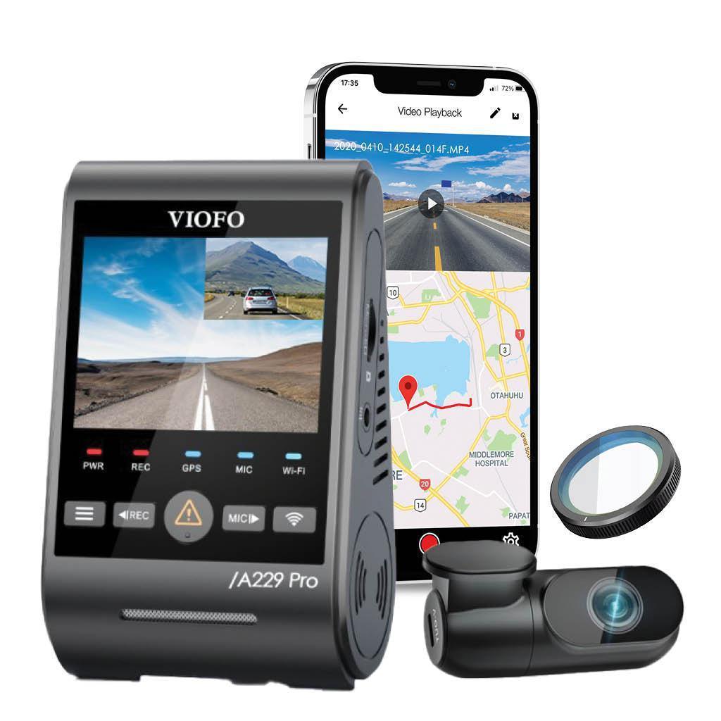 VIOFO A229 Pro Duo 4K UHD 2-Kanal-Dashcam – Dashcams – <span class='notranslate'>{{ collection.title }}</span> – 2-Kanal, 4K UHD @ 30 FPS, Klebehalterung, App-kompatibel, China, Dashcams, G-Sensor, GPS, Festkabelinstallation, Loop-Aufnahme, Mobile App, Mobile App Viewer, Nachtsicht, Parkmodus, Verkauf, Sicherheit, Superkondensator, WLAN – BlackboxMyCar