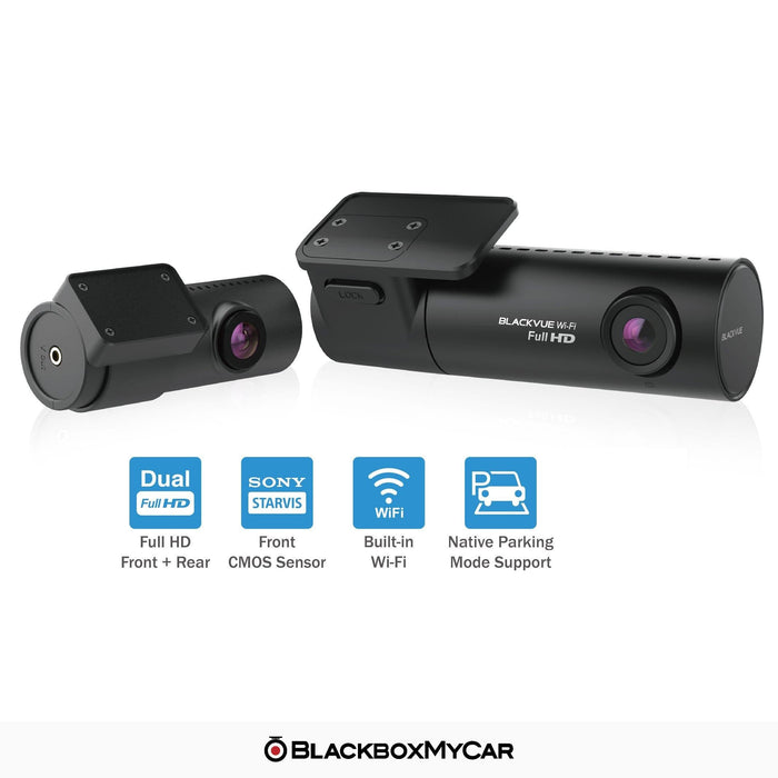 [WAREHOUSE DEAL] BlackVue DR590X-2CH Full HD Dash Cam - Dash Cams - [WAREHOUSE DEAL] BlackVue DR590X-2CH Full HD Dash Cam - 1080p Full HD @ 30 FPS, 12V Plug-and-Play, 2-Channel, Adhesive Mount, Bluetooth, Cloud, Desktop Viewer, G-Sensor, Hardwire Install, Loop Recording, LTE, Mobile App, Mobile App Viewer, Night Vision, Parking Mode, Rear Camera, South Korea, Wi-Fi - BlackboxMyCar