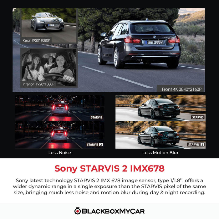 VIOFO 4K HDR Dash Cam Front+Interior+Rear A139 PRO 3CH , STARVIS 2